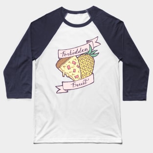 Romantic Forbidden Fruit Pineapple Pizza Baseball T-Shirt